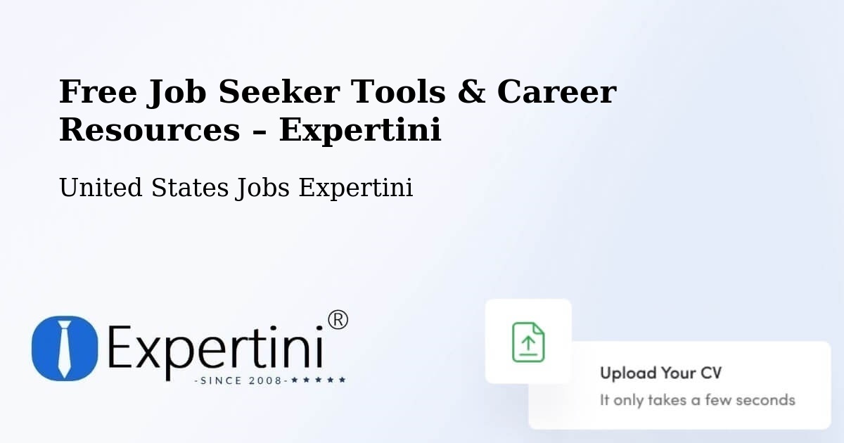 Free Job Seeker Tools & Career Resources – Warrington - Warrington, United States Jobs Expertini